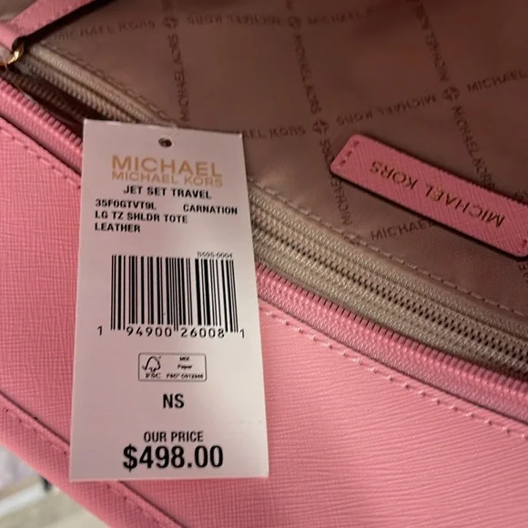 MICHAEL KORSJet Set Travel Lg Top Zip Shoulder Tote Saffiano